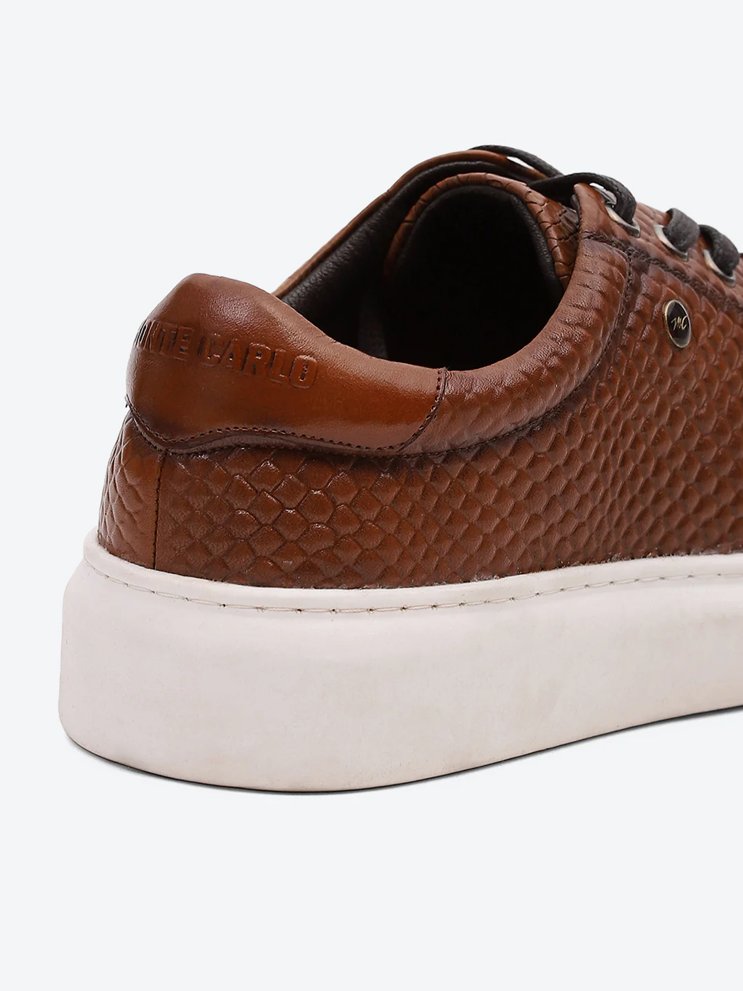 Men Tan Lace Up Leather Sneakers - Stylish & Comfortable - Image 9
