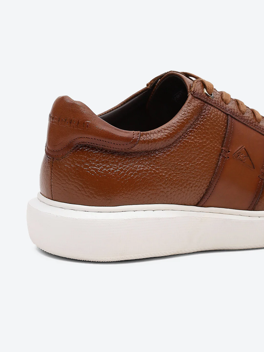 Men Tan Lace Up Leather Sneakers - Stylish & Comfortable - Image 9