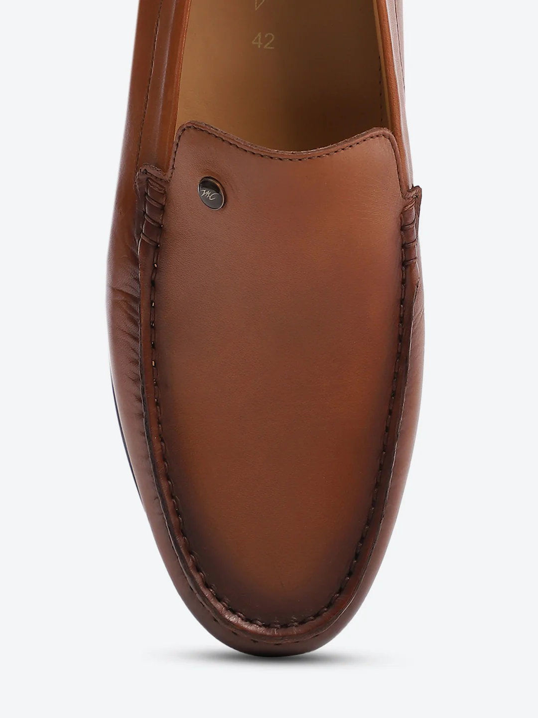 Monte Carlo Tan Casual Slip on Leather Loafers for Men - Image 8