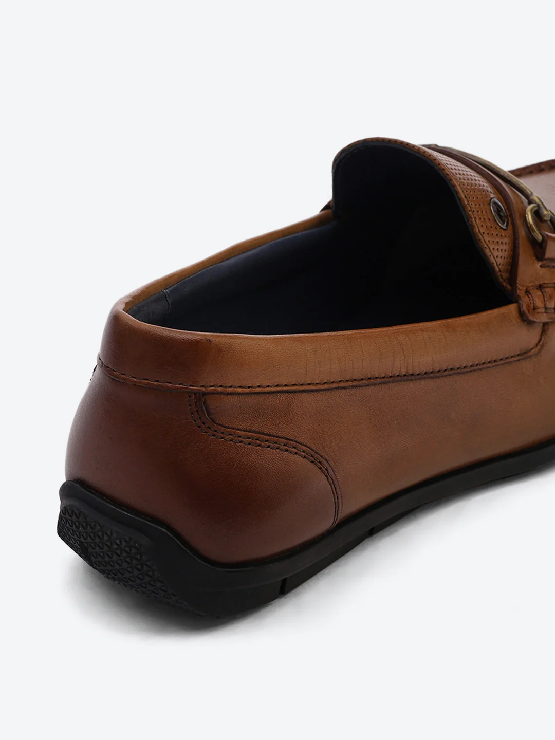 Men Tan Slip on Genuine Leather Loafers - Image 9