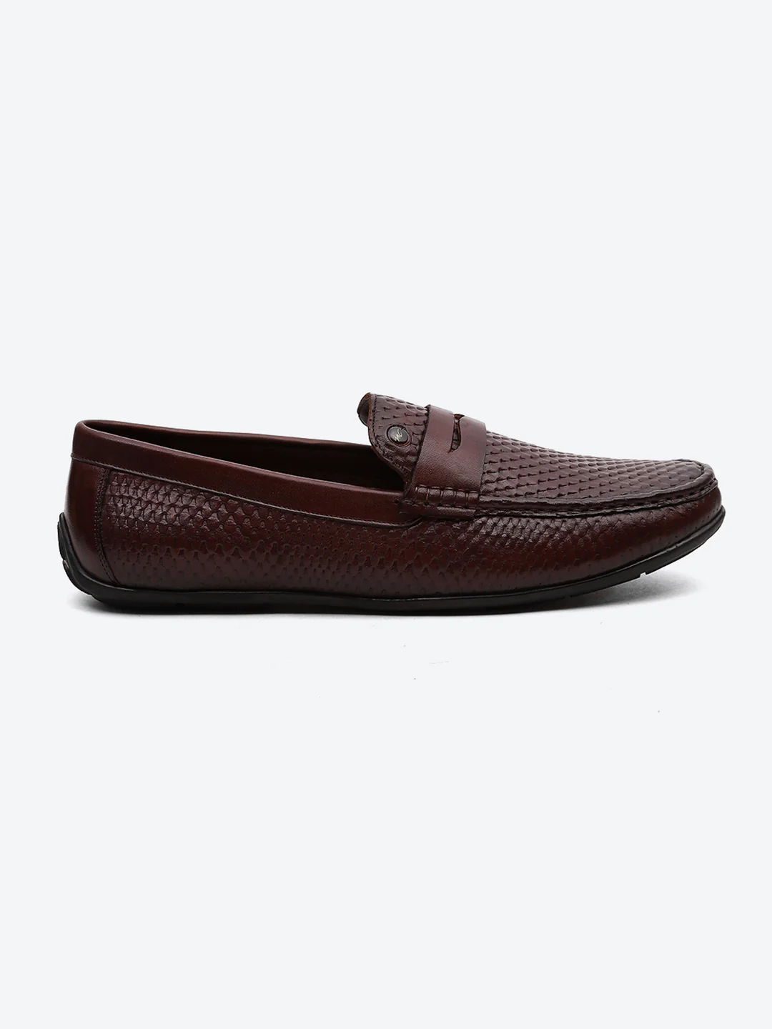 Men Tan Comfortable Slip on Leather Loafers - Image 5