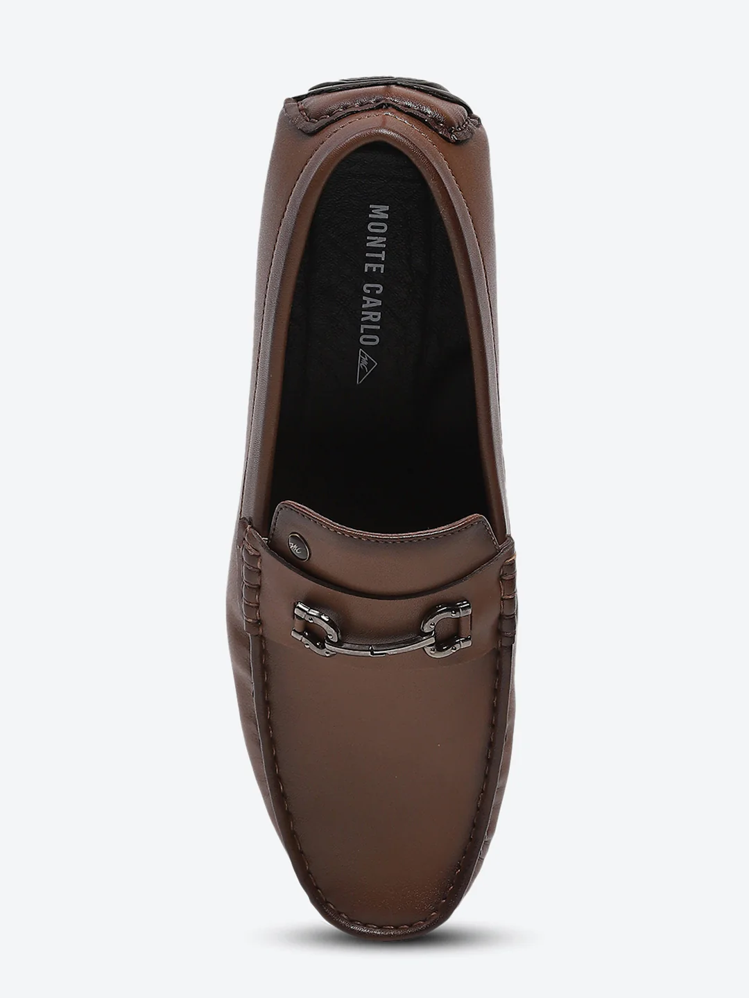 Men Tan Slip on Microfibre Loafers - Image 5