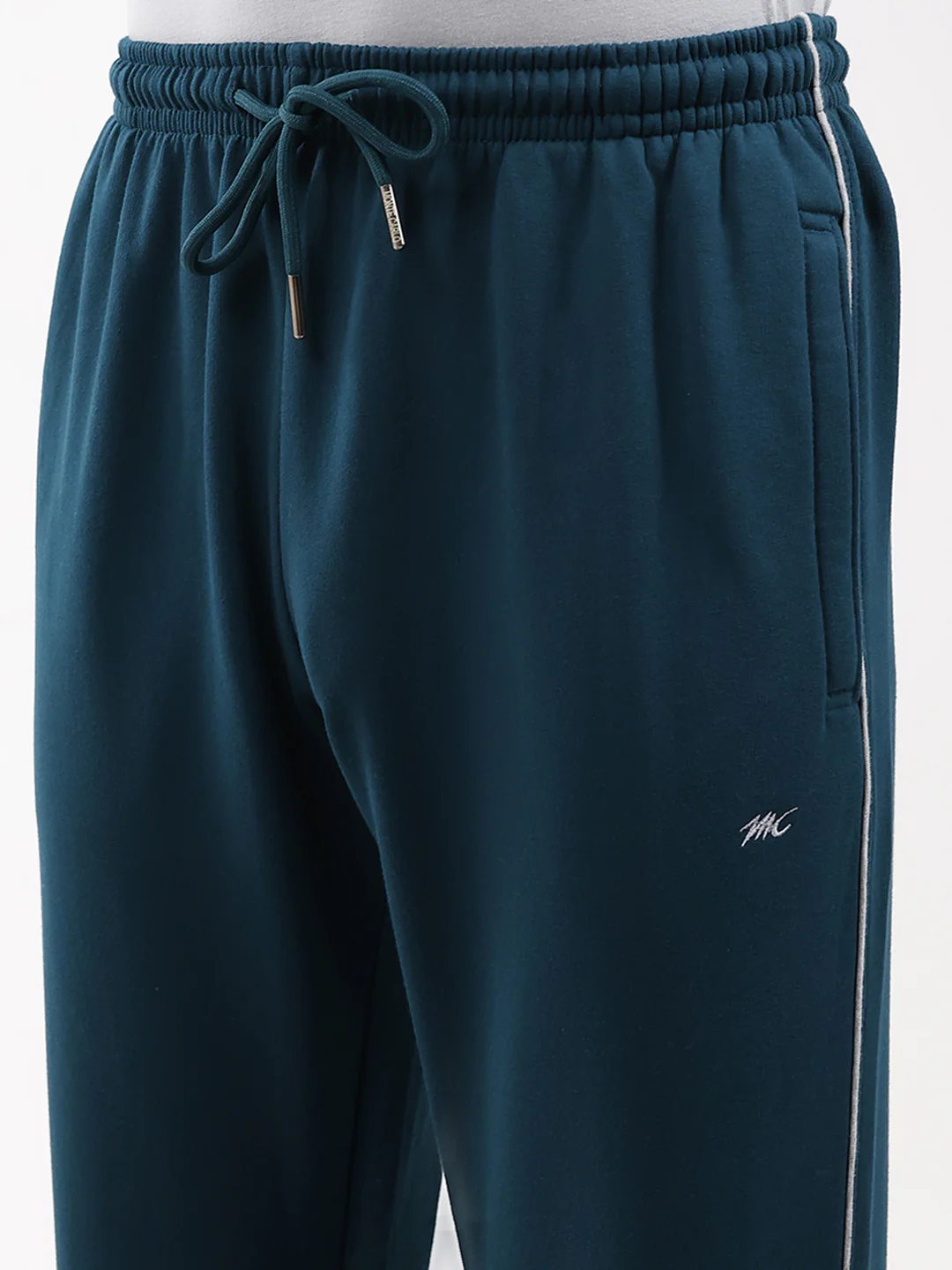 Men Teal Blue Solid Regular Fit Winter Lower - Image 6