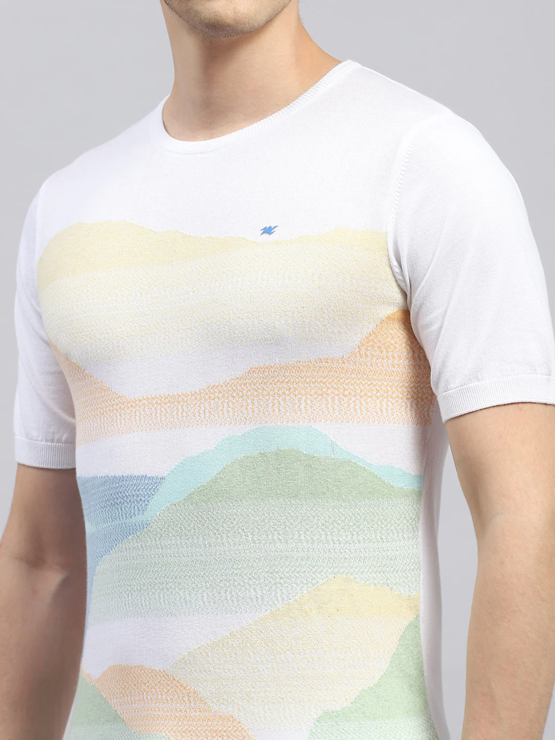 Men White Printed Regular Fit Bermuda Set - Image 6