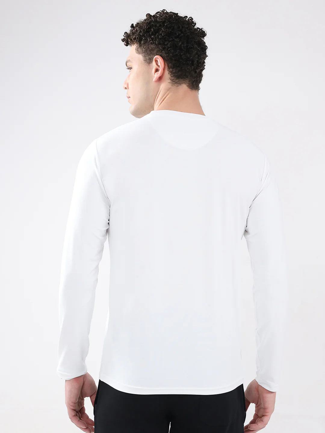 Rock.it Men White Printed Round Neck Full Sleeve Winter T-Shirt - Image 5