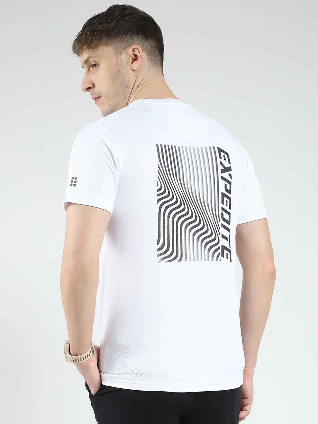 Rock.it Men White Printed Round Neck Half Sleeve T-Shirt - Image 5
