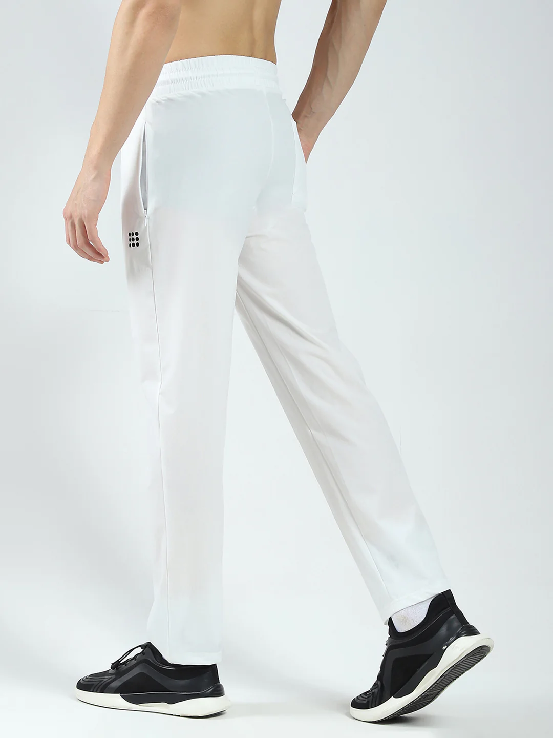 Rock.it Men White Solid Regular Fit Lower - Image 5