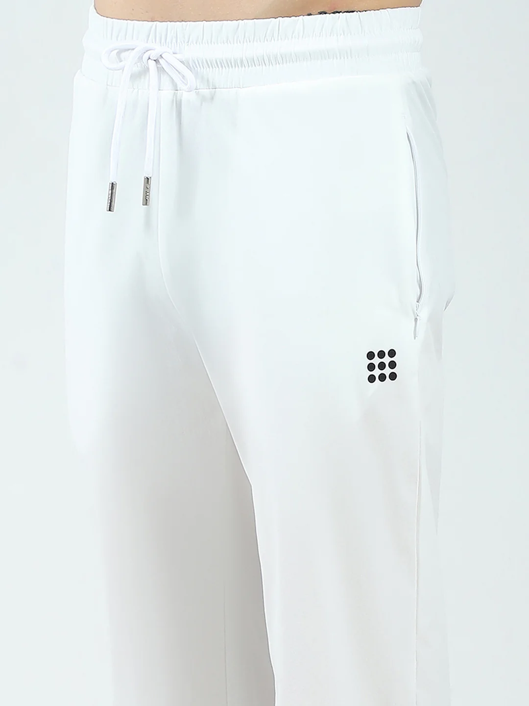 Rock.it Men White Solid Regular Fit Lower - Image 6