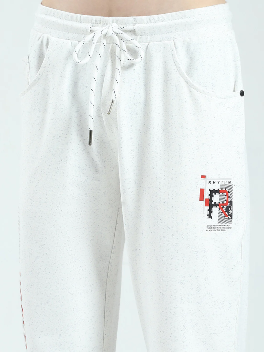 Men White Solid Regular Fit Lower - Image 6