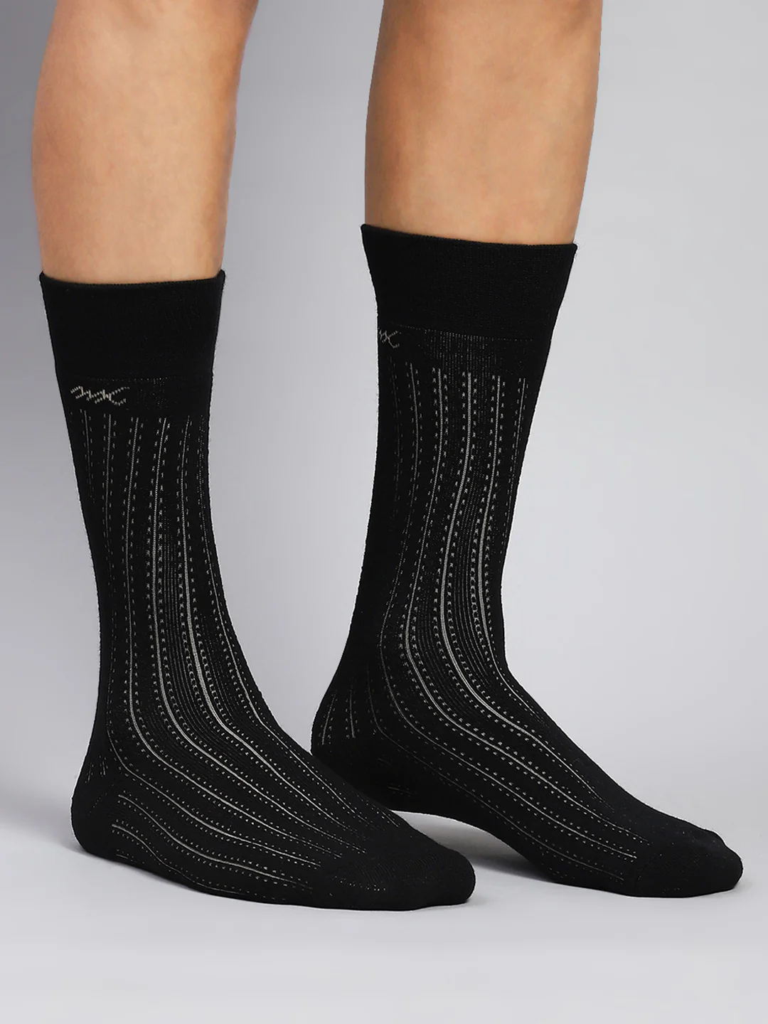 Men Wool blend Self Design Calf Length Socks (Pack of 2) - Image 3