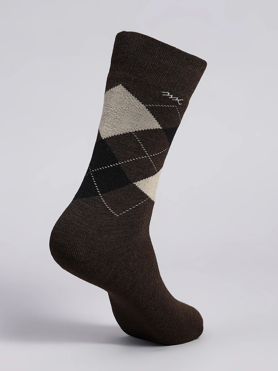 Men Wool blend Self Design Calf Length Socks (Pack of 2) - Image 9