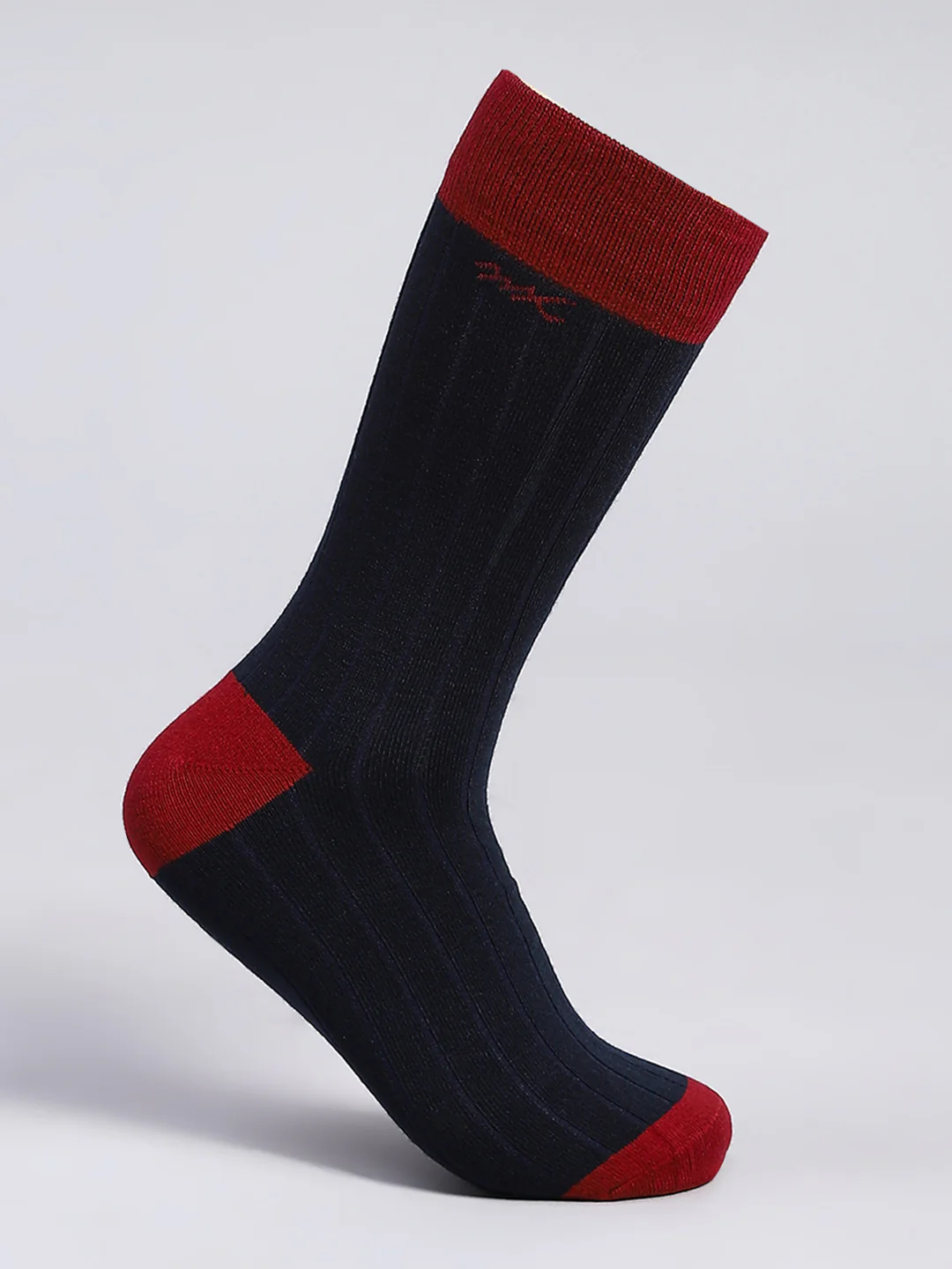 Men Wool blend Solid Mid Calf Length Socks (1 Pair) - Image 3
