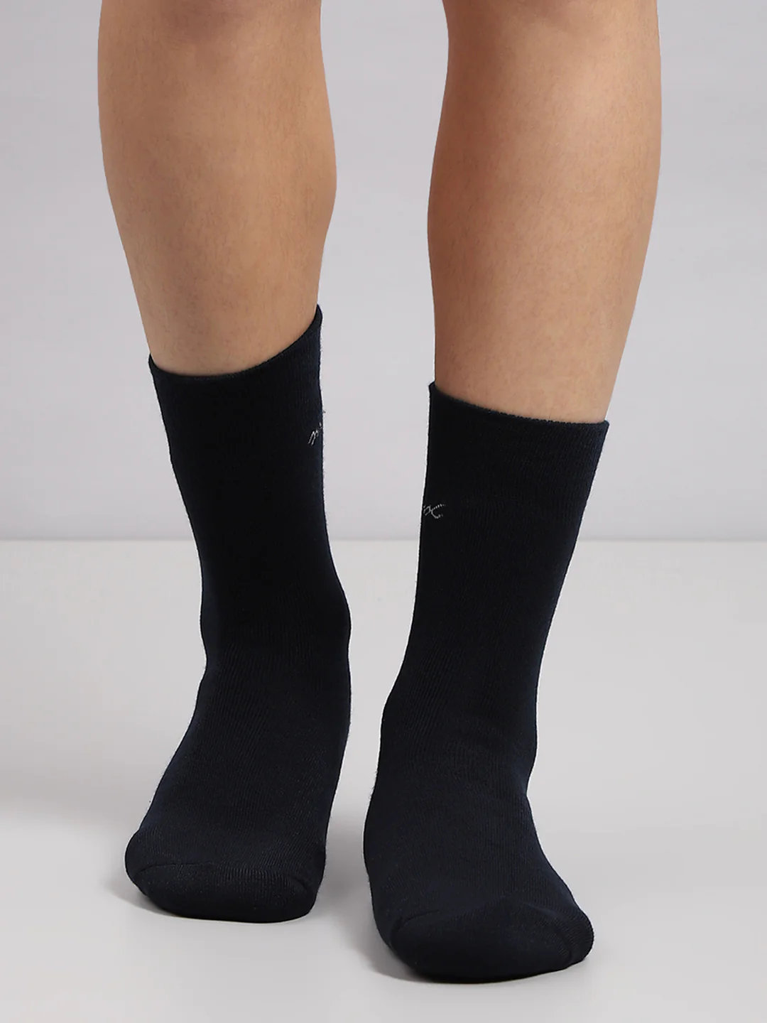 Men Wool blend Solid Mid Calf Length Socks (1 Pair) - Image 2