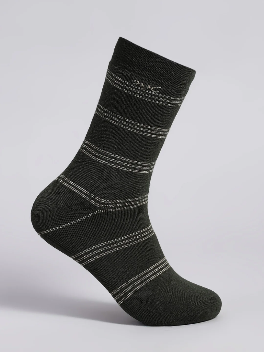 Men Wool blend Stripe Calf Length Socks (Pack of 2) - Image 4
