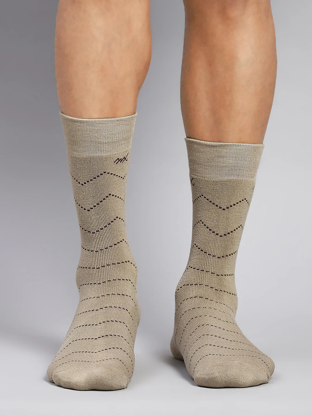 Men Wool blend Stripe Calf Length Socks (Pack of 2) - Image 6