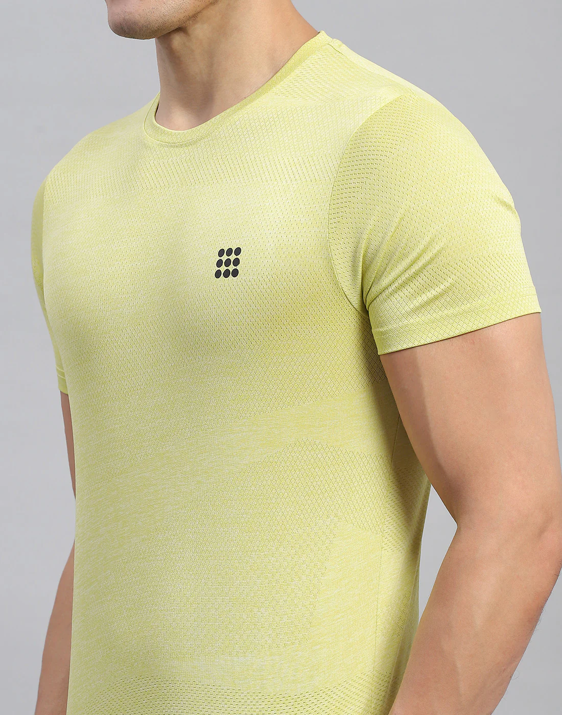 Rock.it Men Yellow Self Design Round Neck Half Sleeve T-Shirt - Image 6