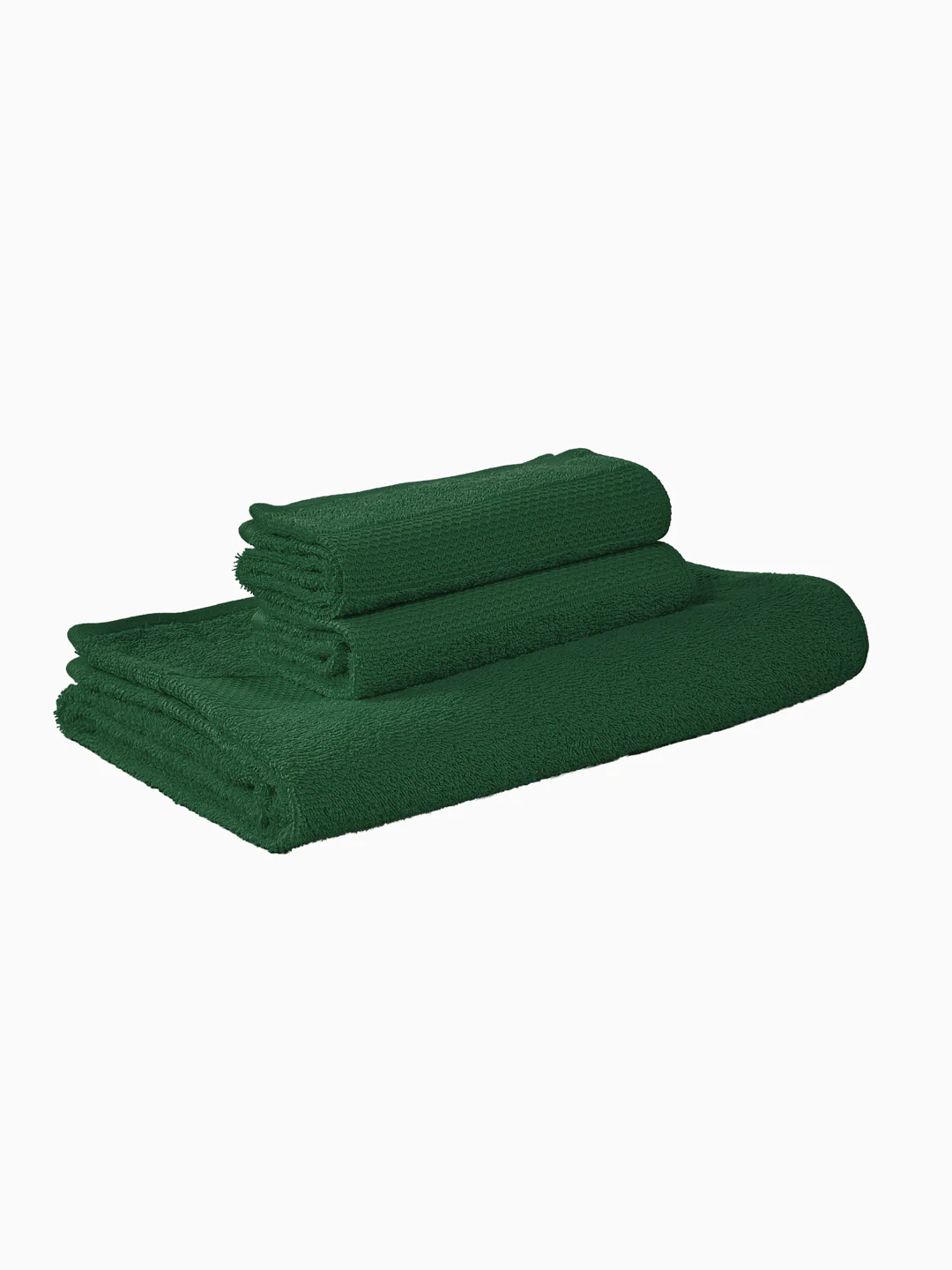 Mint Green 100% Cotton Solid 380 GSM Bath Towel Super Charm 3 Pc Set Gifting Box Pack - Image 4