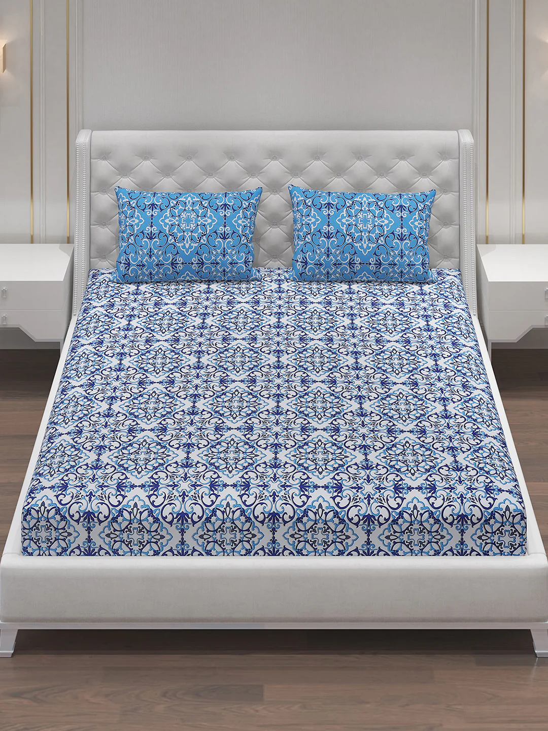 MOCA by Monte Carlo 104 GSM Cotton Double Bedsheet (2 Pcs Set) - Image 3