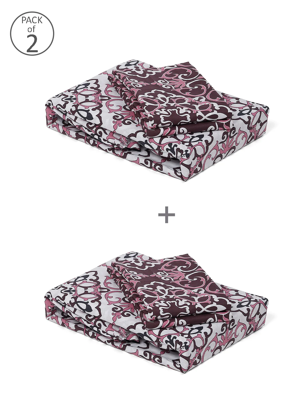 MOCA by Monte Carlo 104 GSM Cotton Double Bedsheet (2 Pcs Set) - Image 10