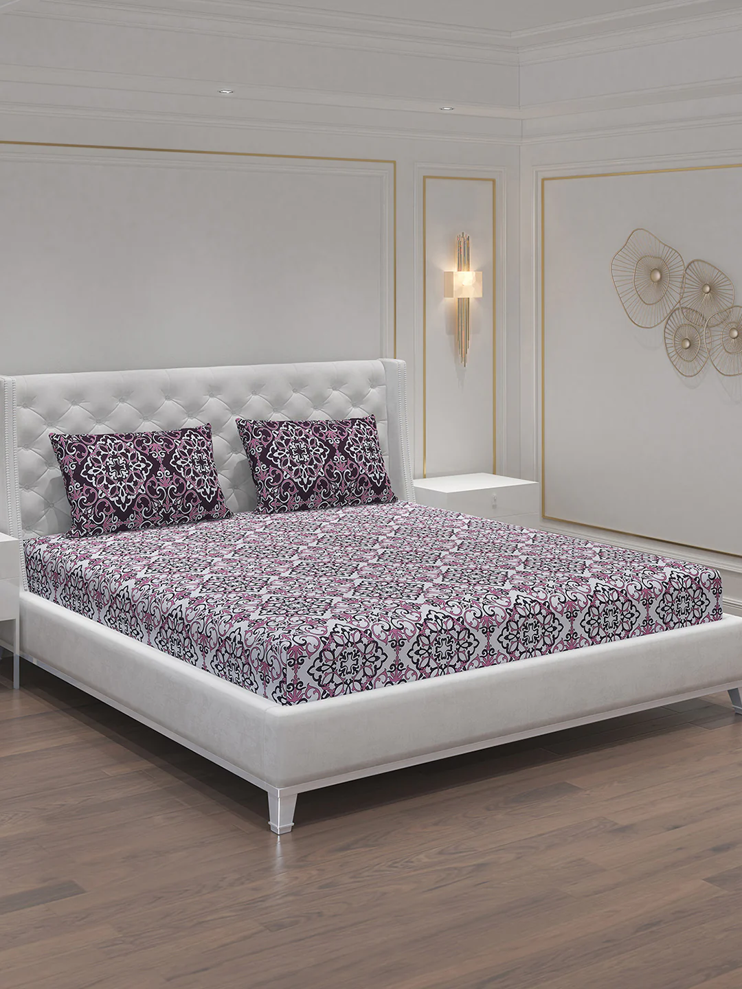 MOCA by Monte Carlo 104 GSM Cotton Double Bedsheet (2 Pcs Set) - Image 2