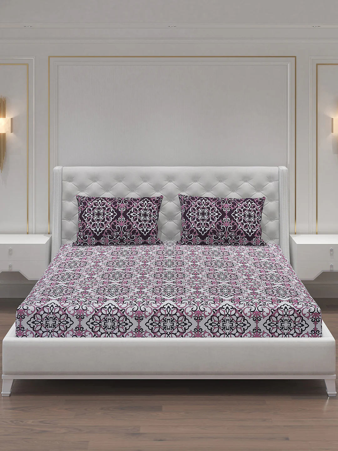 MOCA by Monte Carlo 104 GSM Cotton Double Bedsheet (2 Pcs Set) - Image 4
