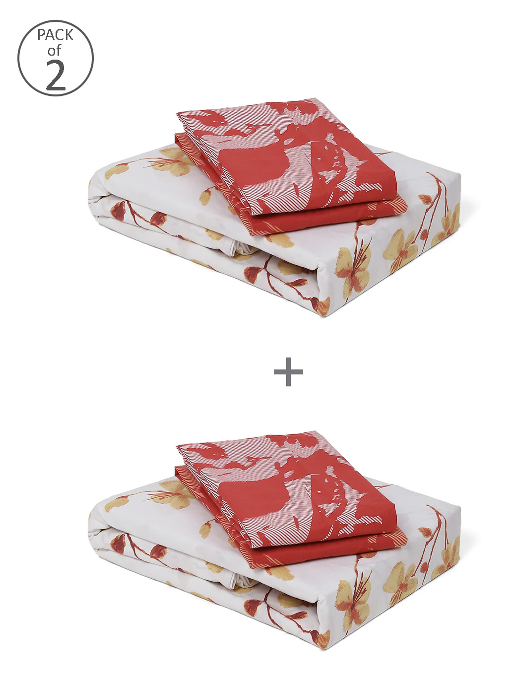 MOCA by Monte Carlo 104 GSM Cotton Double Bedsheet (2 Pcs Set) - Image 10