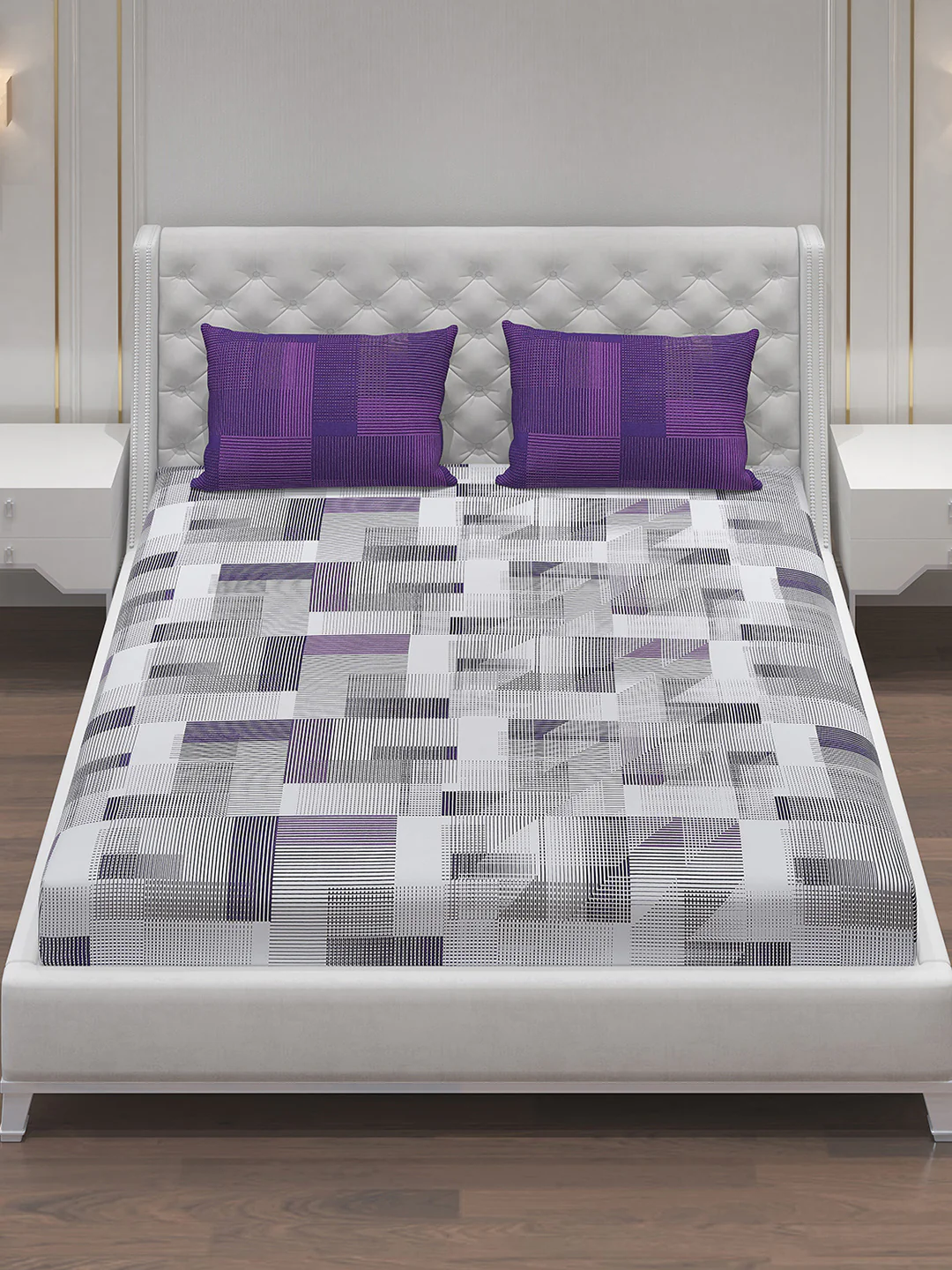 MOCA by Monte Carlo 104 GSM Cotton Double Bedsheet (2 Pcs Set) - Image 3