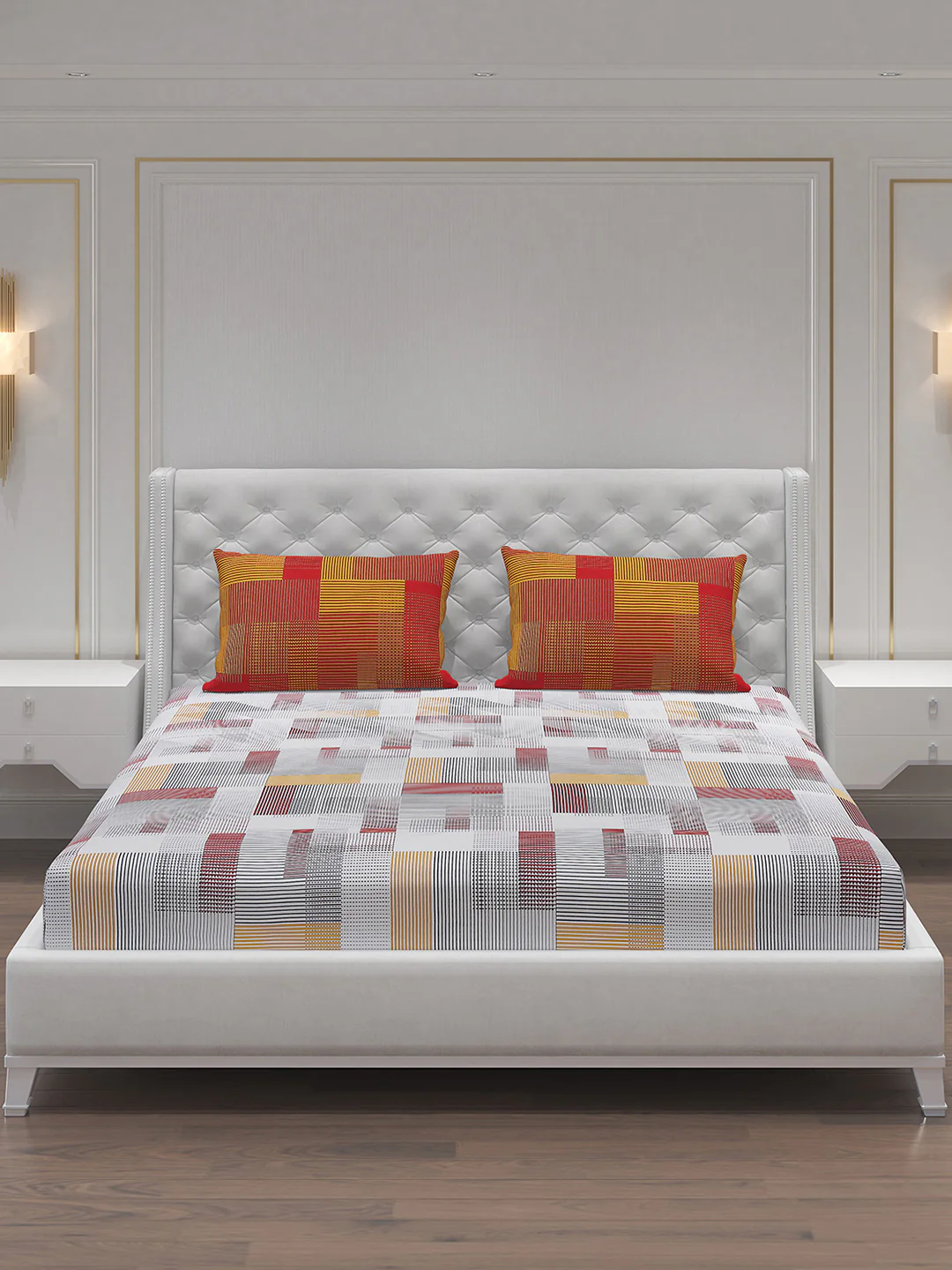 MOCA by Monte Carlo 104 GSM Cotton Double Bedsheet (2 Pcs Set) - Image 4
