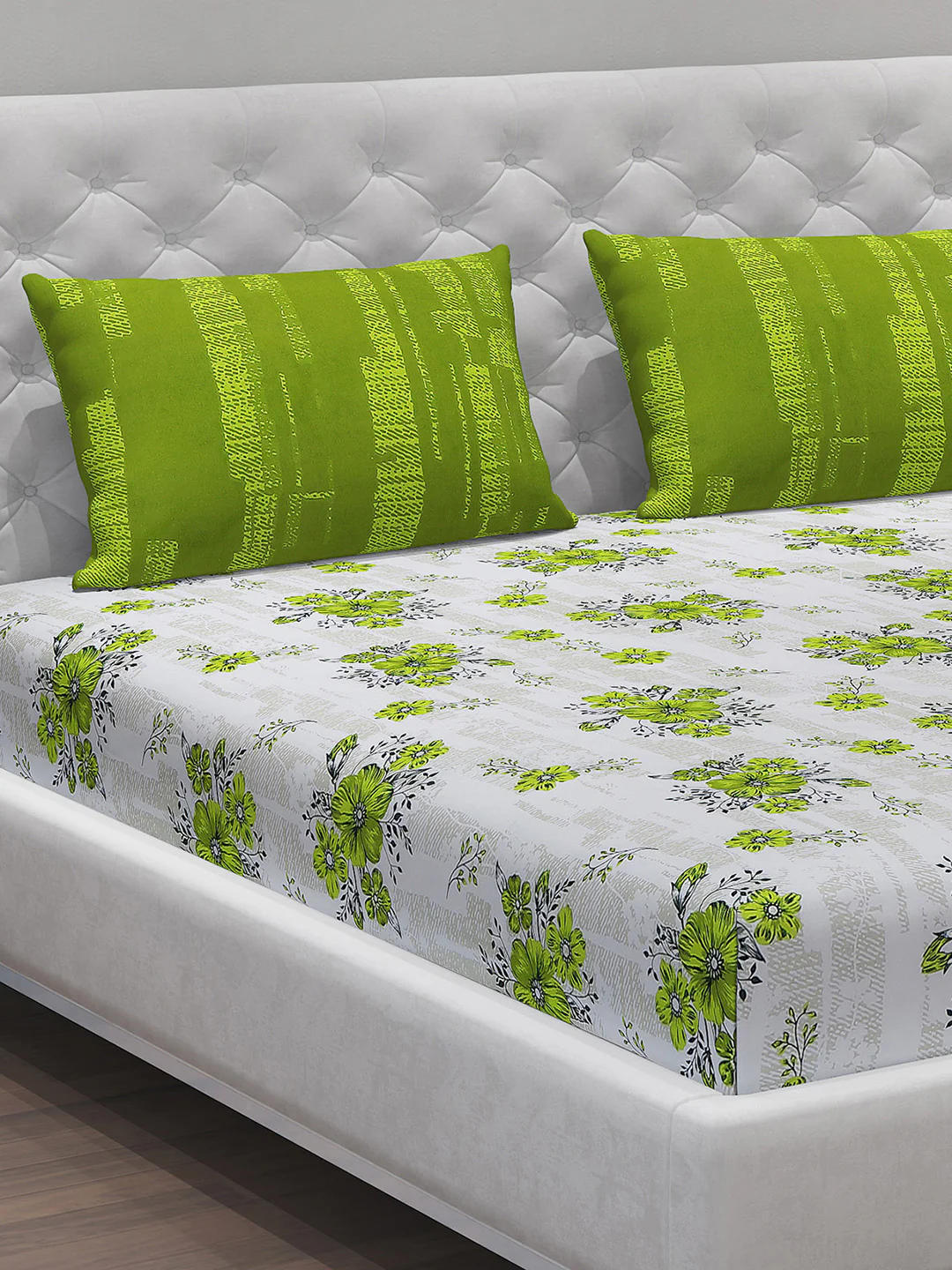MOCA by Monte Carlo 104 GSM Cotton Double Bedsheet With 2 Pillow Covers - Image 4