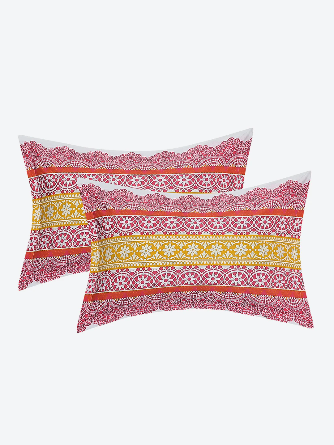 MOCA by Monte Carlo 104 TC Cotton Double Bedsheet with 2 Pillow Covers - Image 7