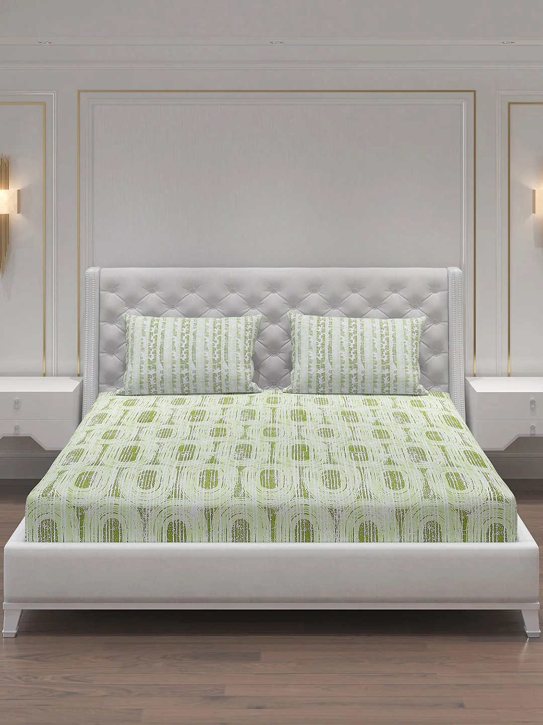 MOCA by Monte Carlo 104 TC Cotton Double Bedsheet with 2 Pillow Covers - Image 4