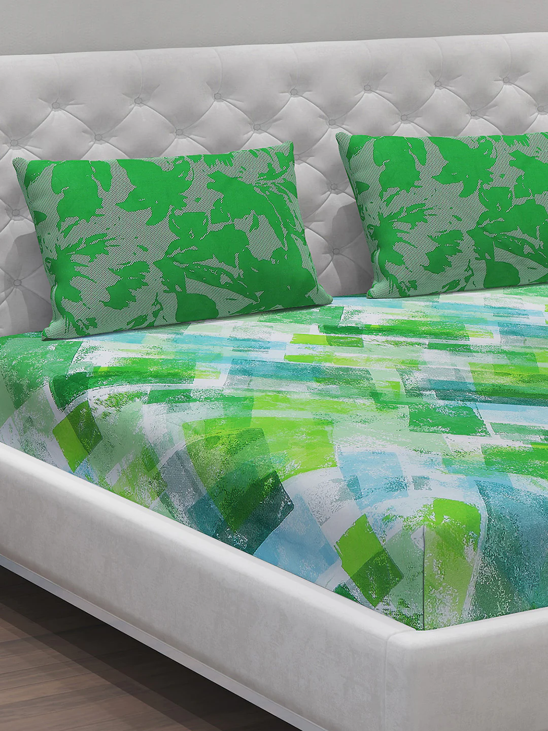 MOCA by Monte Carlo 104 TC Cotton Double Bedsheet with 2 Pillow Covers - Image 4