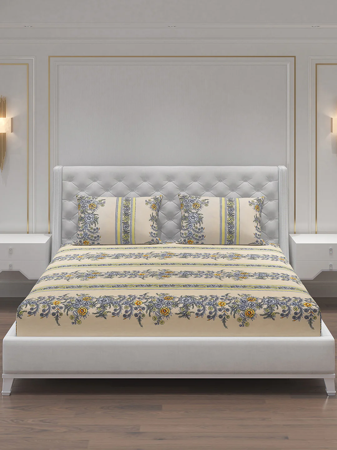 MOCA by Monte Carlo 120 GSM Microfibre Double Bedsheet with 2 Pillow Covers - Image 3