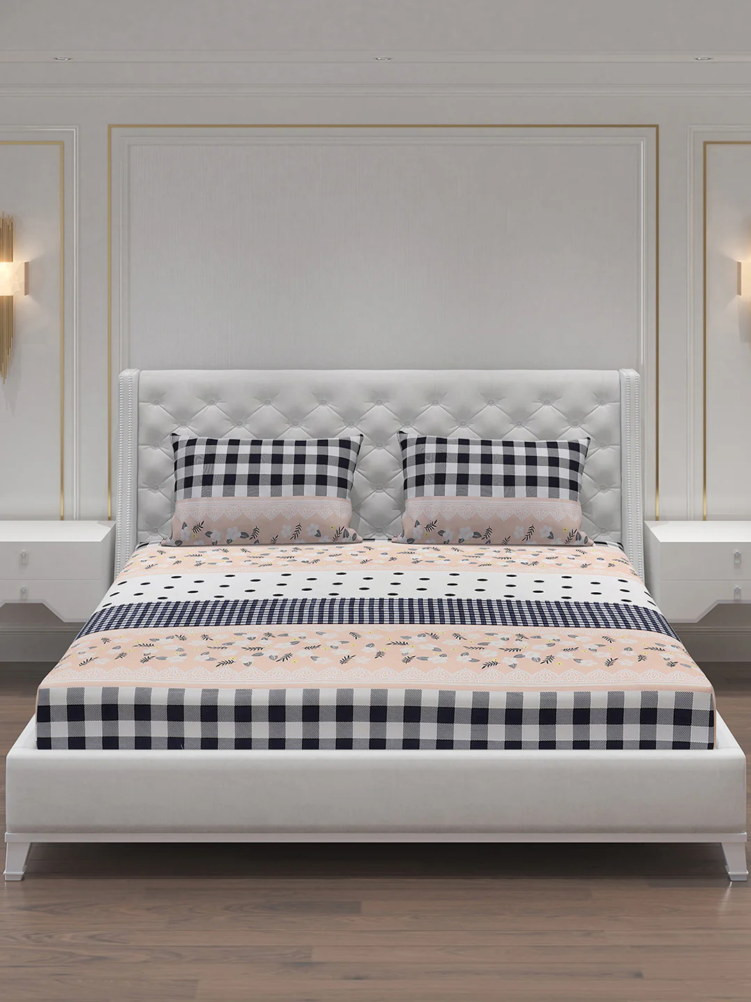 MOCA by Monte Carlo 120 GSM Microfibre Double Bedsheet with 2 Pillow Covers - Image 4