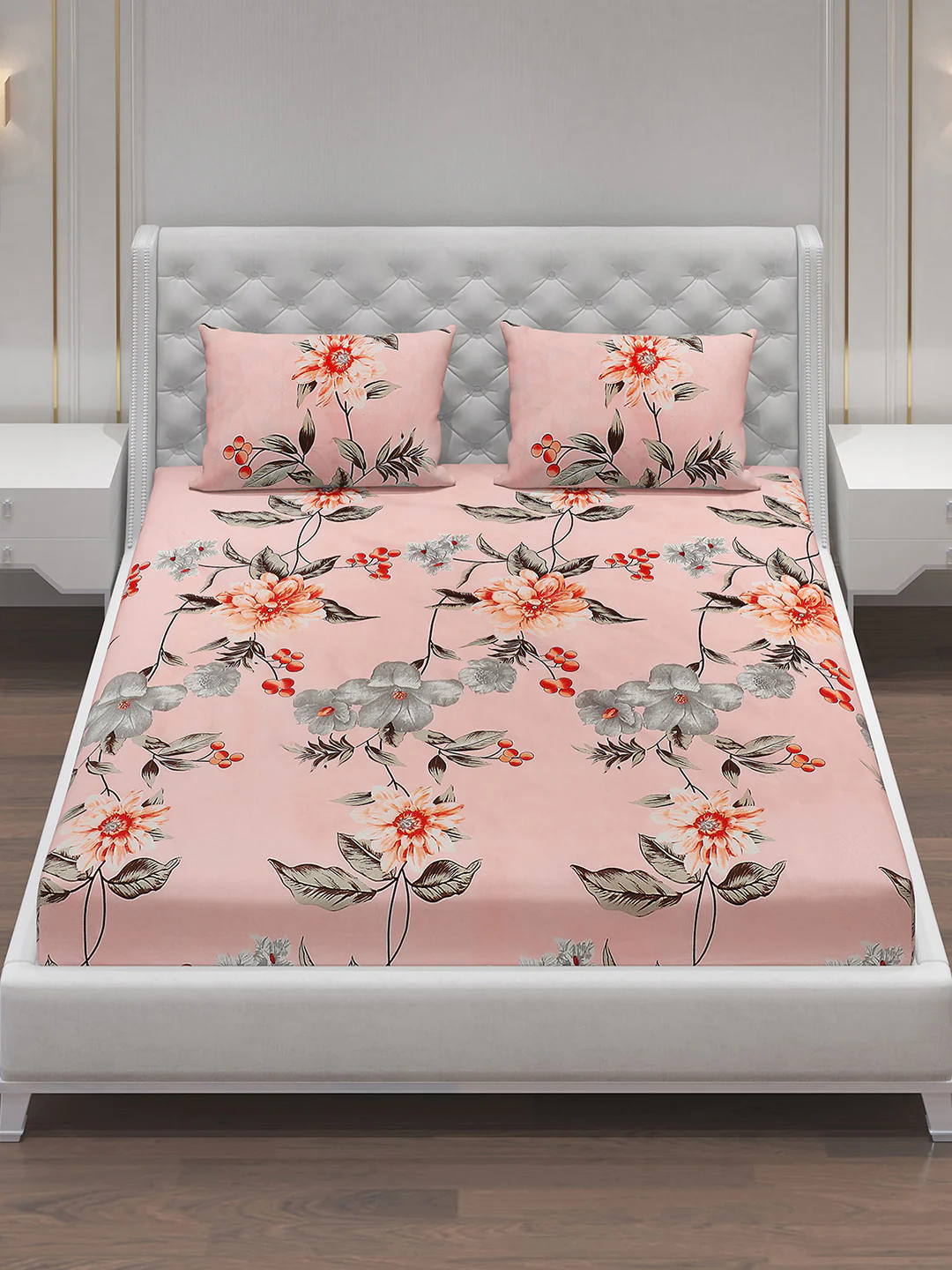 MOCA by Monte Carlo 120 GSM Microfibre Double Bedsheet with 2 Pillow Covers - Image 3
