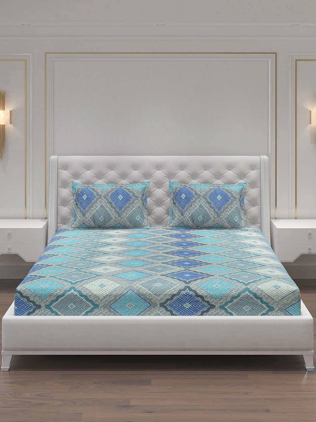 MOCA by Monte Carlo 120 GSM Microfibre Double Bedsheet with 2 Pillow Covers - Image 4