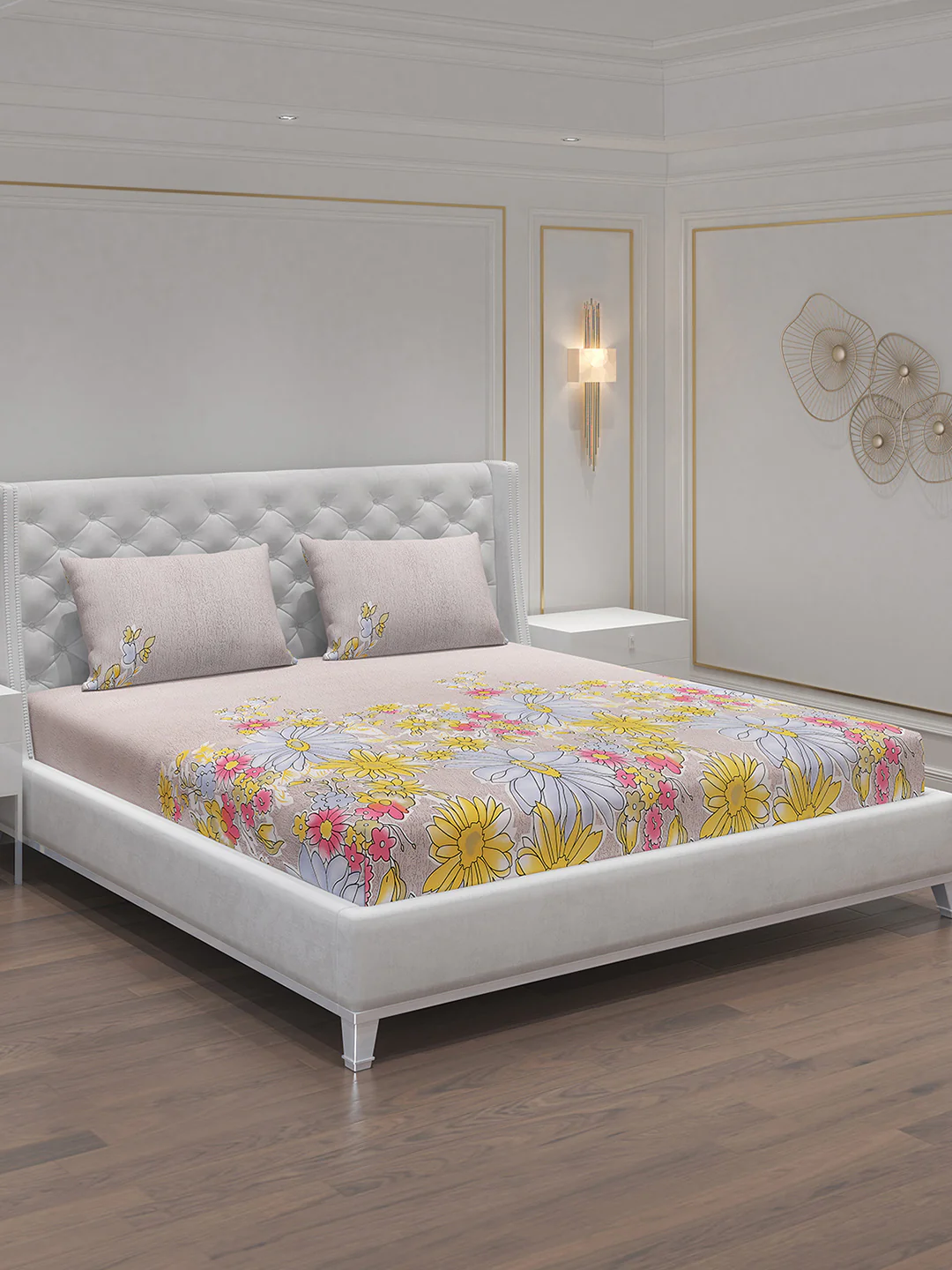MOCA by Monte Carlo 120 GSM Microfibre Double Bedsheet with 2 Pillow Covers - Image 2