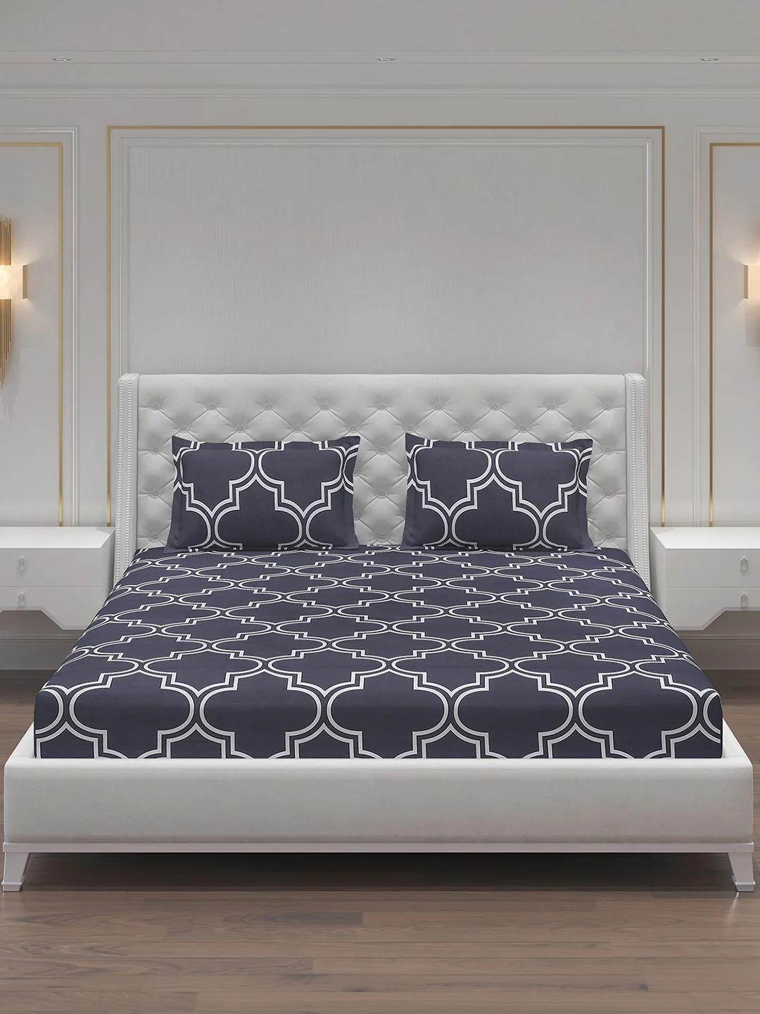 MOCA by Monte Carlo 120 GSM Microfibre Double Bedsheet with 2 Pillow Covers - Image 4