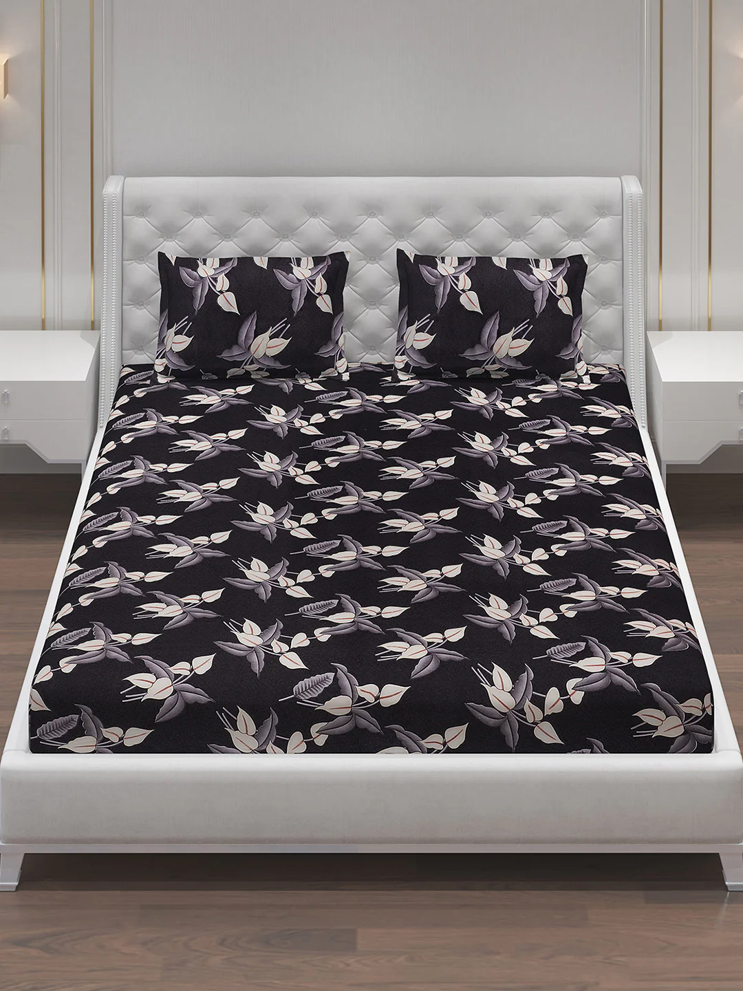 MOCA by Monte Carlo 120 GSM Microfibre Double Bedsheet with 2 Pillow Covers - Image 3
