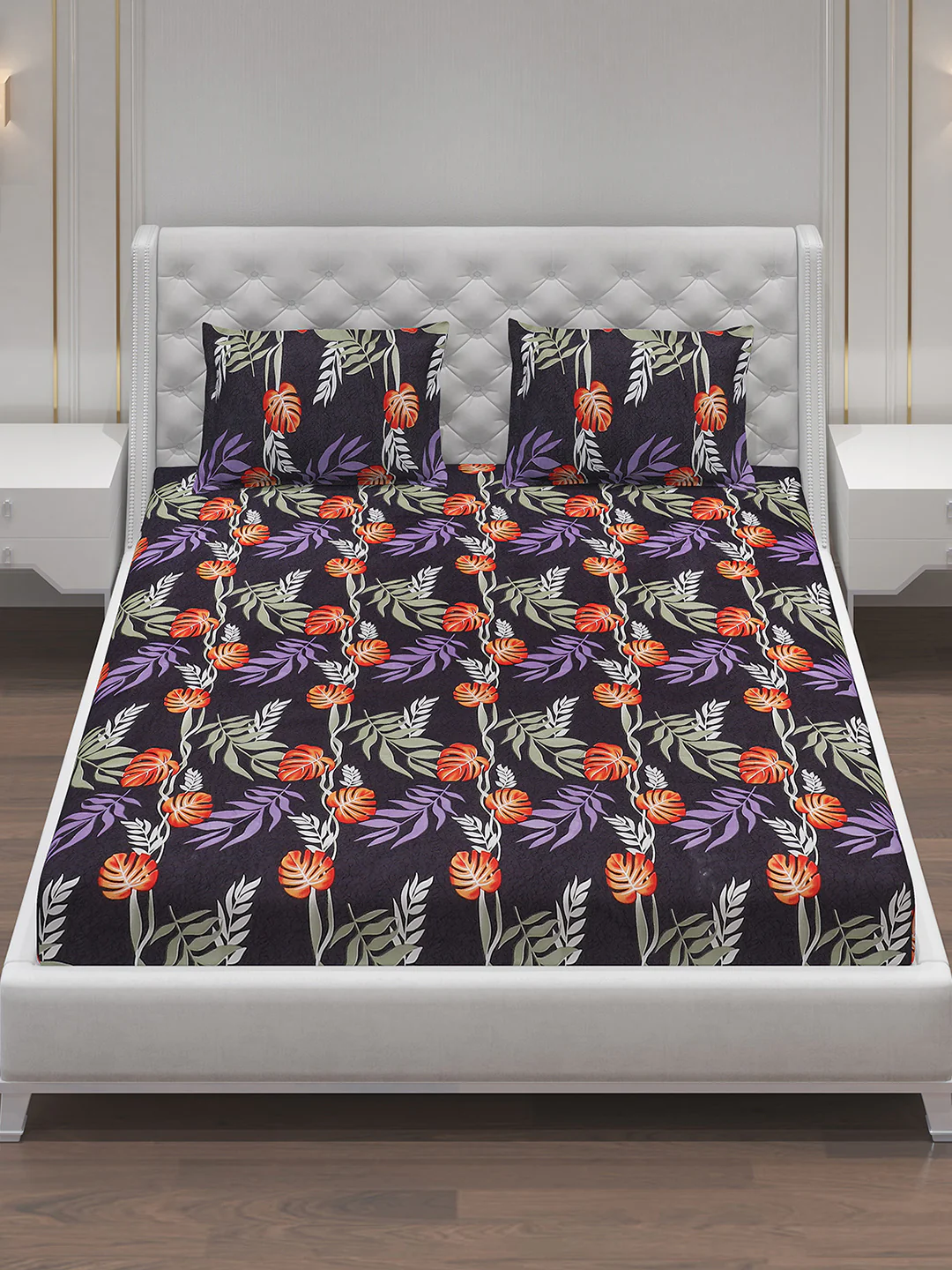 MOCA by Monte Carlo 120 GSM Microfibre Double Bedsheet with 2 Pillow Covers - Image 3
