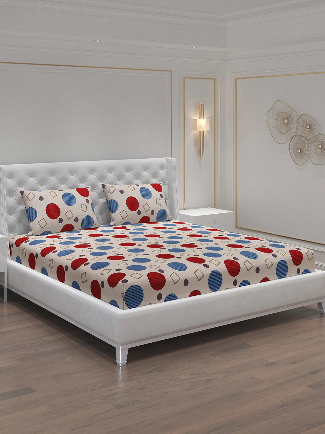 MOCA by Monte Carlo 120 GSM Microfibre Double Bedsheet with 2 Pillow Covers - Image 2