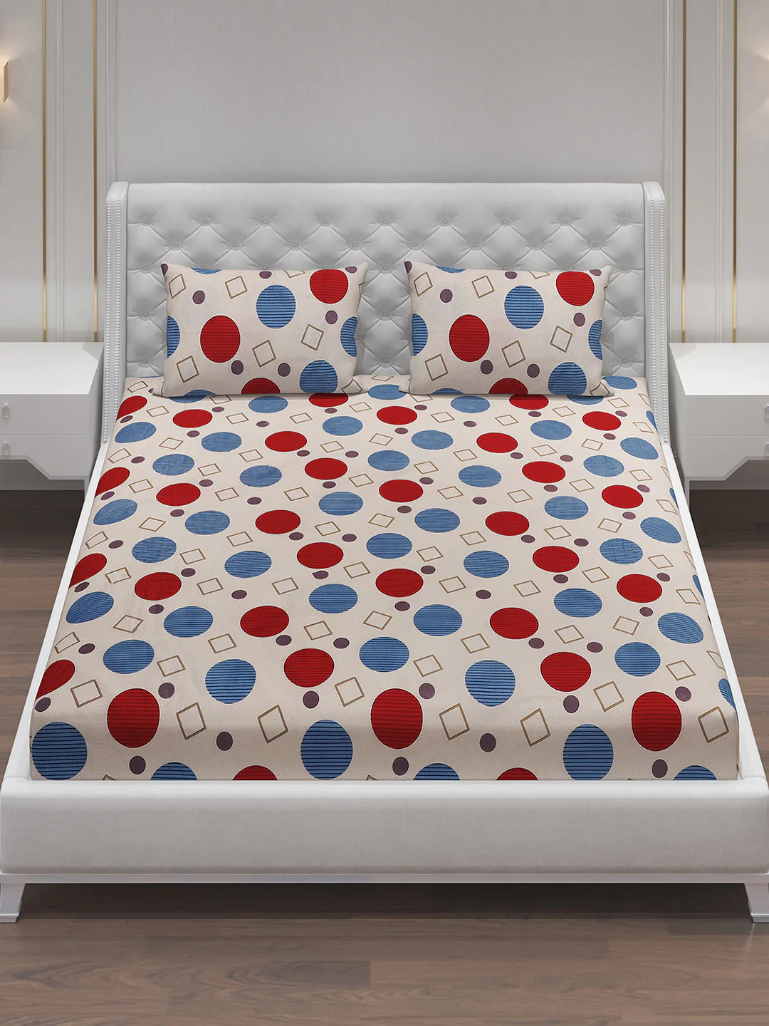 MOCA by Monte Carlo 120 GSM Microfibre Double Bedsheet with 2 Pillow Covers - Image 3