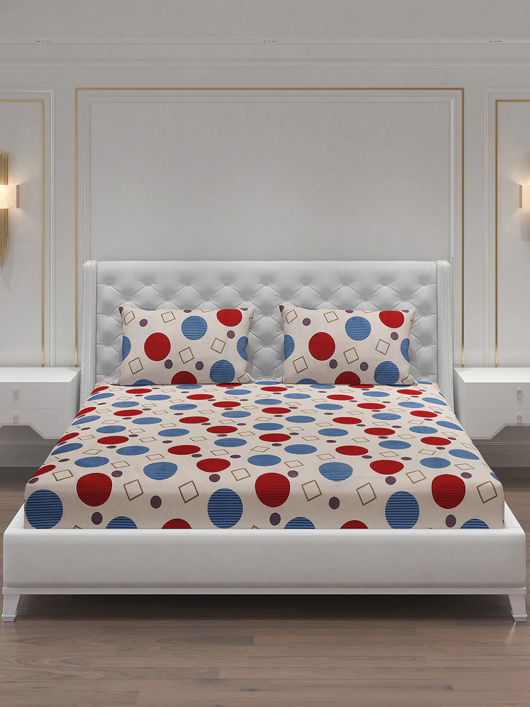 MOCA by Monte Carlo 120 GSM Microfibre Double Bedsheet with 2 Pillow Covers - Image 4