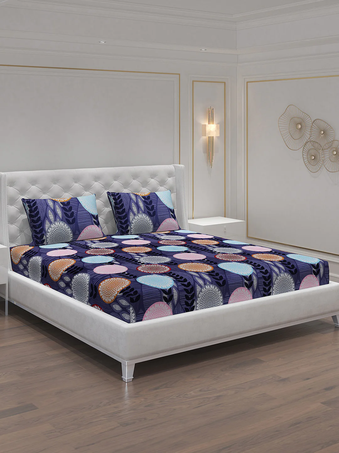 MOCA by Monte Carlo 120 GSM Microfibre Double Bedsheet with 2 Pillow Covers - Image 2