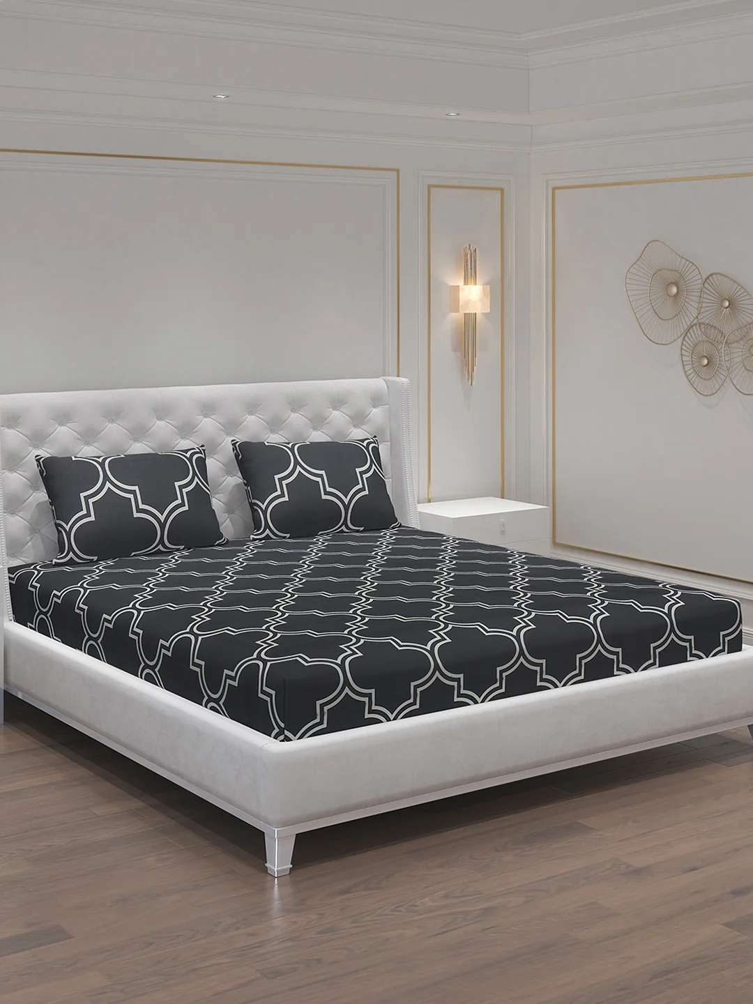MOCA by Monte Carlo 120 GSM Microfibre Double Bedsheet With 2 Pillow Covers - Image 2