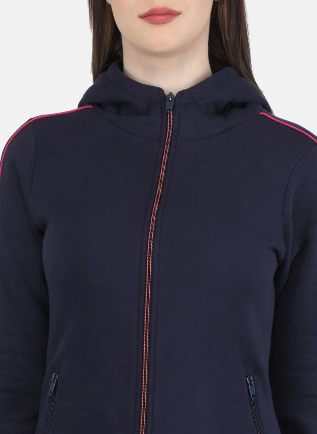 Women NAvy Blue Solid Tracksuit - Image 6