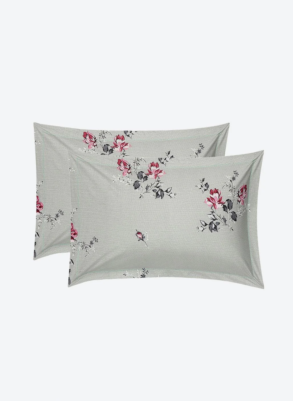 120TC Pure Cotton Queen Bedsheet with 2 Pillow Covers - Image 7