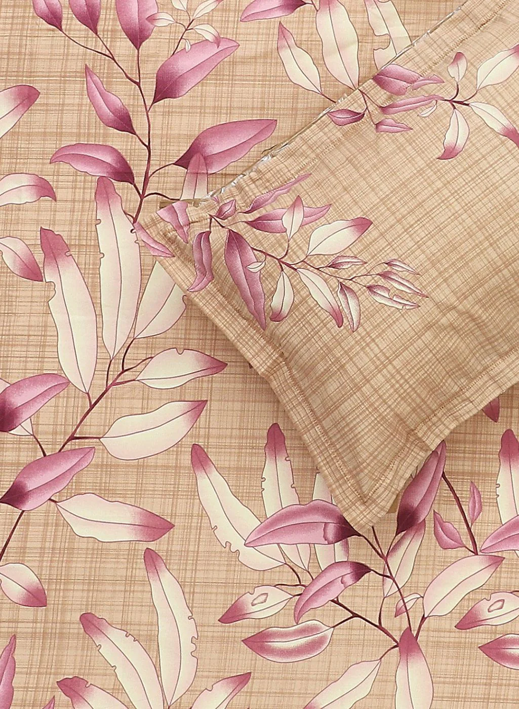 140TC Pure Cotton King Bedsheet with 2 Pillow Covers - Image 5