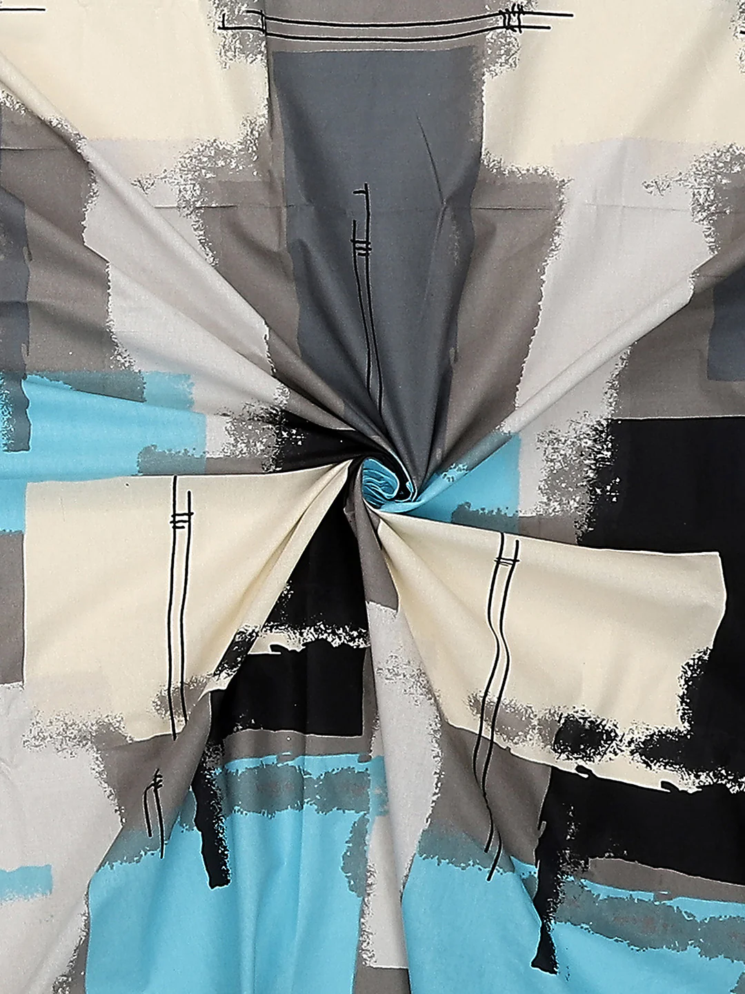 140TC Pure Cotton Queen Bedsheet with 2 Pillow Covers - Image 8