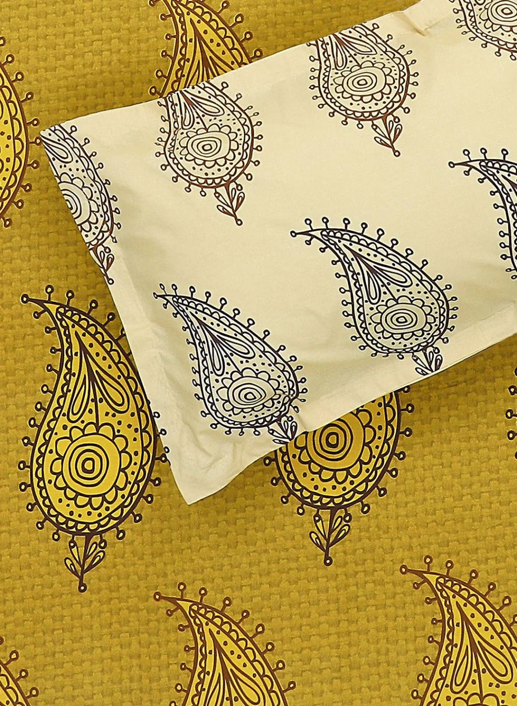 144TC Pure Cotton Single Bedsheet with 1 Pillow Covers - Image 5